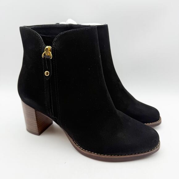 Marc Joseph New York Womens Grand Central Ankle Bootie US 7 M Black Nubuck NWOB - Picture 4 of 11